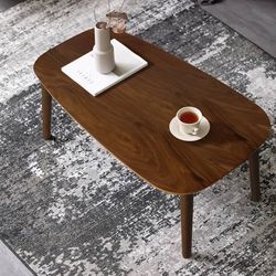 Space-Saving Folding Wooden Side Table
