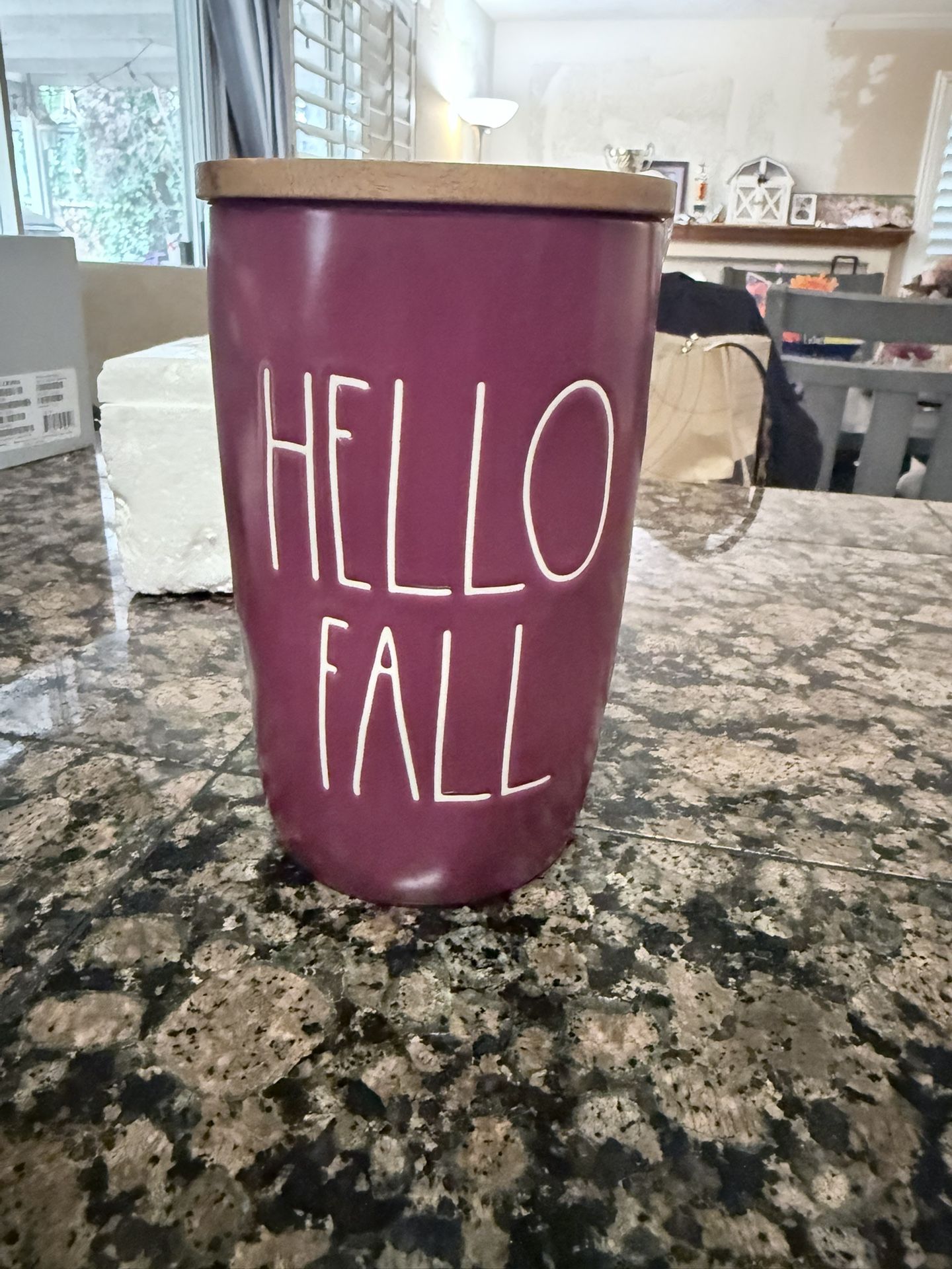 RAE DUNN HELLO FALL CANISTER