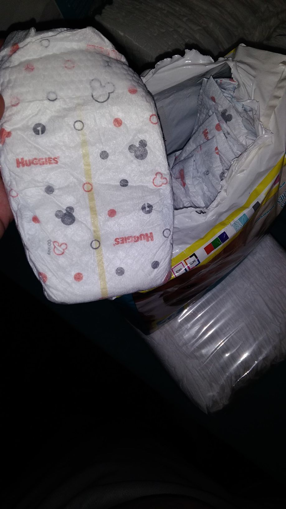 Size one snug and dry diapers