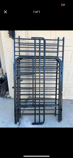 Twin metal bunk bed