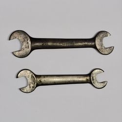 Antique 1910s-1920s J.H. Williams & Co. USA Open-End Wrenches Set of (2)