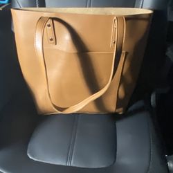 Henny + Lev Vegan Brown Leather Purse Crossbody 2 in 1 Tote Bag