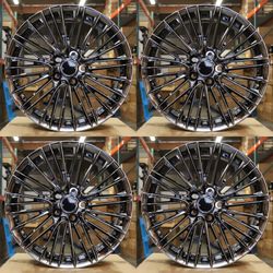 New 18 19 20 Inch Lexus Black Chrome Style Wheels 18x8 19x8 20x8 ET38 5x114.3 Black Chrome Rims