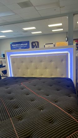 3 colors Led Queen bed $399 really nice add pieces all new ready to deliver