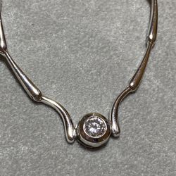 White Gold and Diamond Necklace