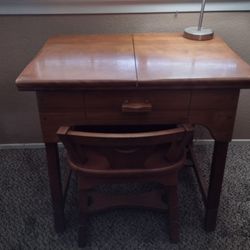Desk/Crafting Table & Chair