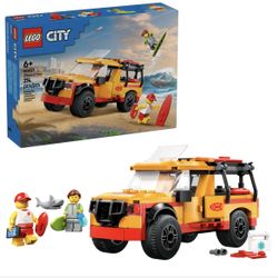 LEGO City Lifeguard Beach Rescue Truck #60453 NIB NWT