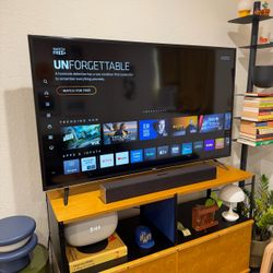 Vizio 55inch tv with soundbar
