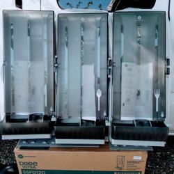 New Dixie Ultra (3) Utensil Dispensers For Forks Spoons and Knives
