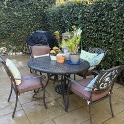 Patio table and chairs