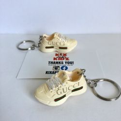 Designer Rhyton Vintage Logo 3D Mini Sneaker Keychain 