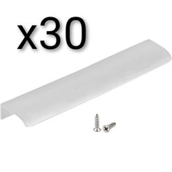 x30 Arc Modern Finger Pulls Rounded Edge Tab  Drawer Cabinet Dresser Closet Pulls