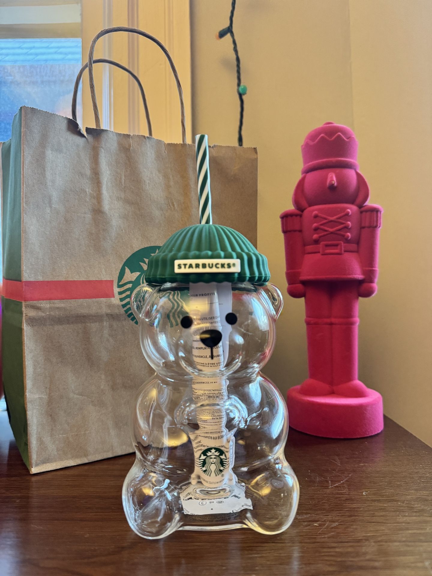 Glass Starbucks Bearista Cold Cup 2025 20oz Official Brand New Never Used