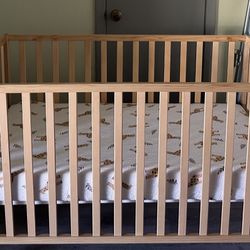  crib & mattress/New/never used 