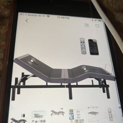 Single Extra Long Twin  Remote Control Adjustable Bed Frame