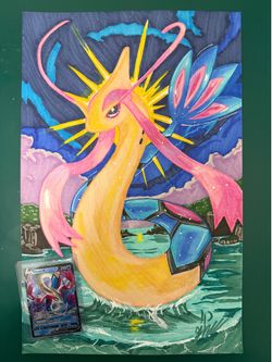 Pokémon Milotic Original Art with card