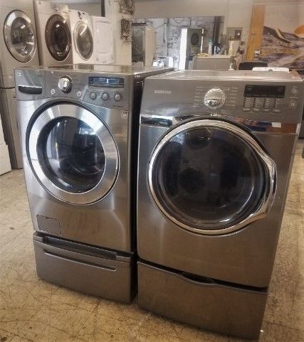 Stainless Steel Front Load Washer & Electric Dryer Set! Can Deliver! Have Others! Military/Vet Discount! No Credit Needed $50 Down Program!