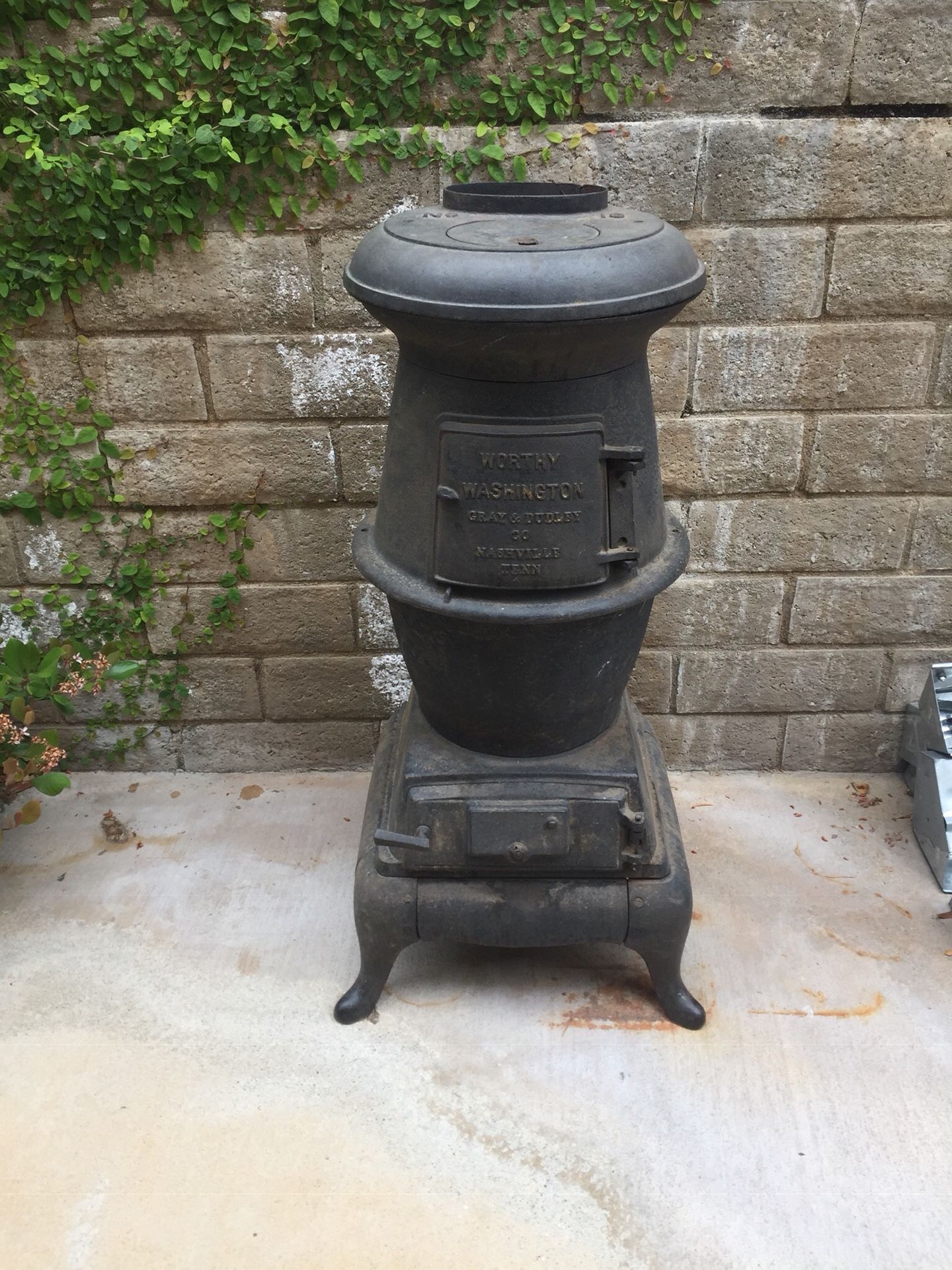 Antique Pot Belly Stove