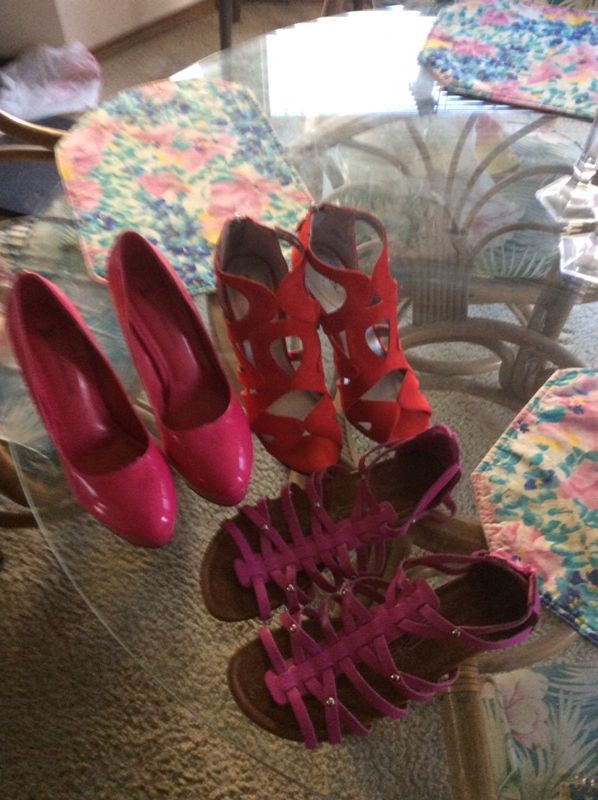 Ladies High Heels Shoes and Sandals Like New