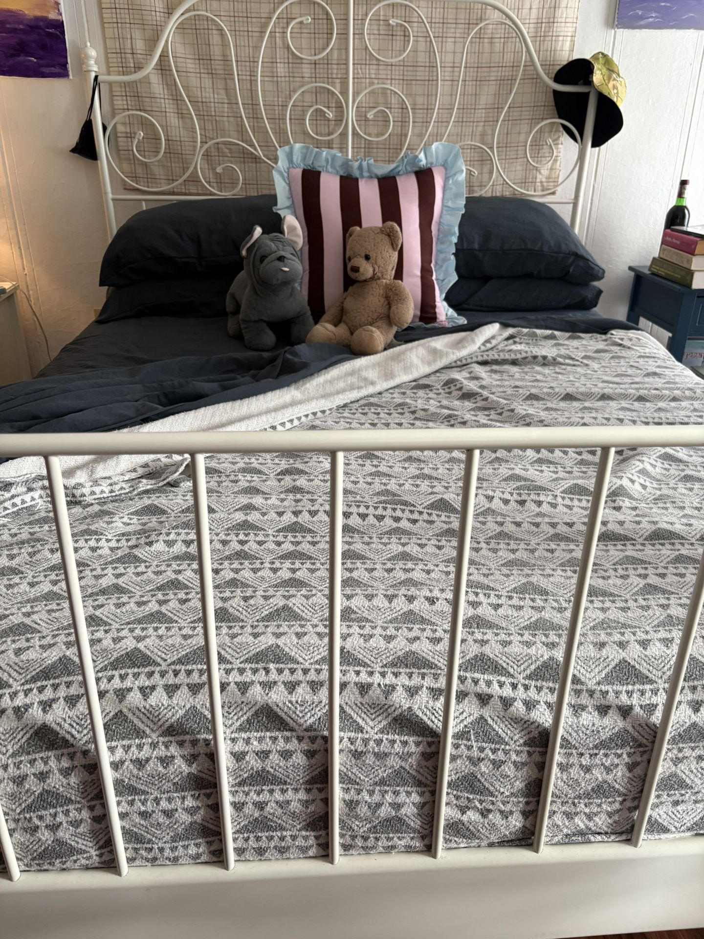 White IKEA Bedframe
