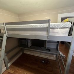 Twin Bed With Desk