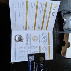 Moissanite Engagement Ring – GRA Certified