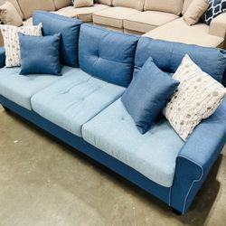!!!New!! 3 Seater Sofa, Blue Sofa, Sofa, Living Room Furniture, Sofa, Couch, Sofa For Apartment Small Living room , Game room Sofa Couch