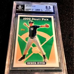 Derek Jeter 1993 Draft Rookie Beckett 8.5 NY YANKEES MLB HOF