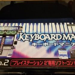 JP PS2 Keyboardmania Import Game & Keyboard Controller