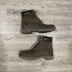 Timberland 6 Inch Premium Waterproof Dark Chocolate Brown Boots Size 10.5 