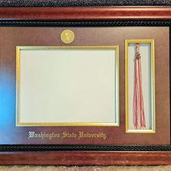 Washington State University Diploma Frame 22k Gold 