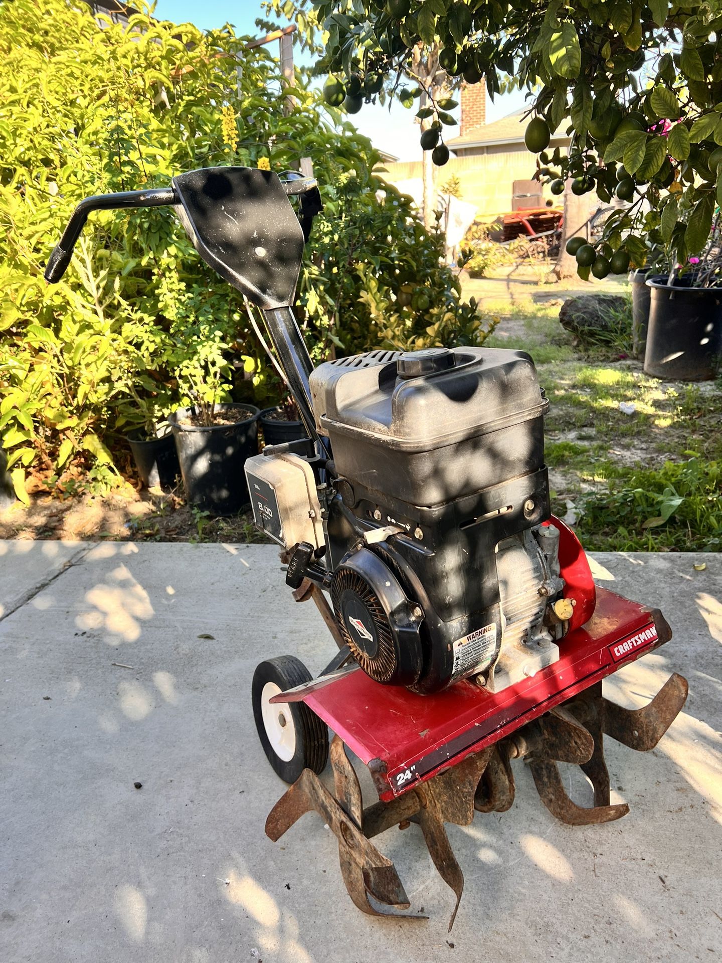Craftsman 8.0 Hp  tiller 24” 