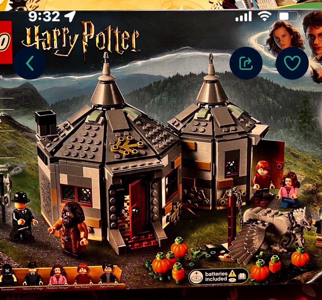 LEGO Harry Potter Hagrid's Hut: Buckbeak's Rescue 75947 Retired