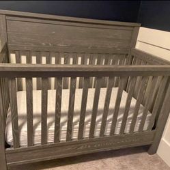 Simmons Slumbertime Crib - Rustic Gray