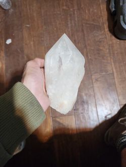 Large Clear Quartz Crystal Brazil 953 Grams