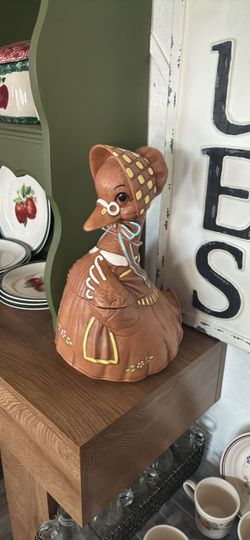 Vintage  mother goose Ceramic Cookie Jar