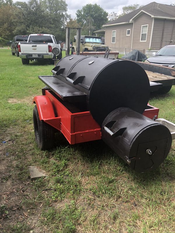bbq smoker trailer/custom built/ seasoned for sale in