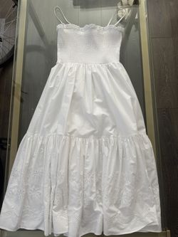 Aqua For Bloomingdales White Dress Size M