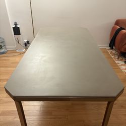 Crate And Barrel Concrete Dinning Table 