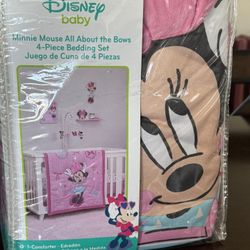 Disney Baby Crib Sheet Minnie Mouse All About The Bows 