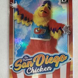 2021 Donruss The Famous San Diego Chicken Short Print Card