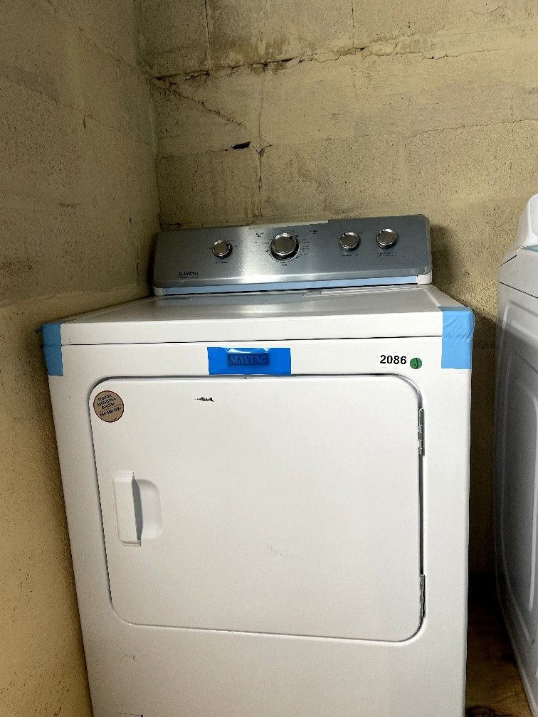 MAYTAG 27” FREESTANDING DRYER WHITE $300