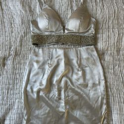 Satin Embellished Outfit 