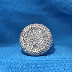Moissanite 8.22 ctw Round Ring 