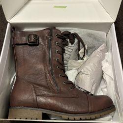 Military Combat Bootie Boots 