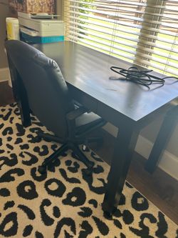 Desk and chair