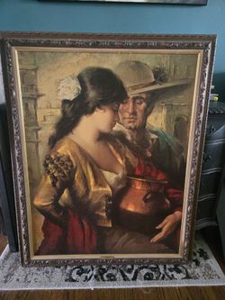Vintage Spanish style painting