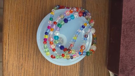 Multicolor Crystal Bead Bracelets Set
