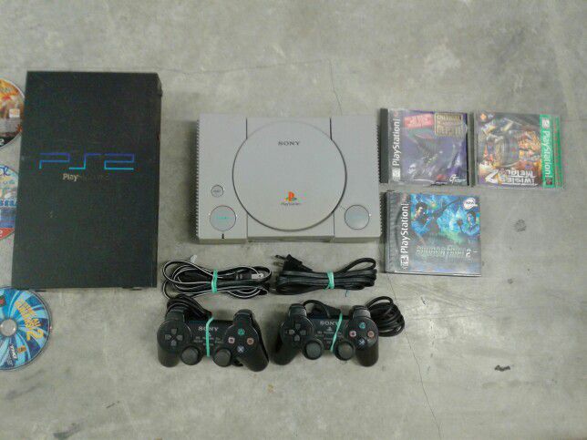 Play Station 2 Game System with Games