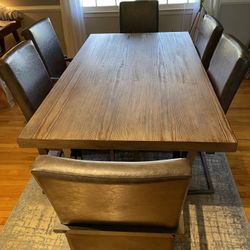 Dining Room Set With 6 Arm Chairs 